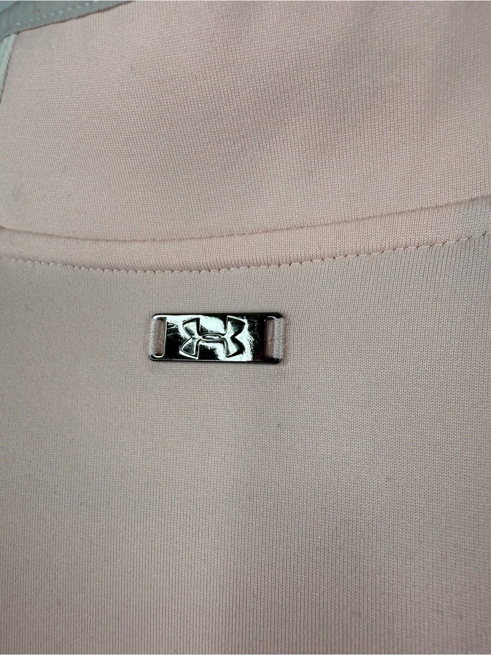 Under Armour sweater Light Pink and White Half-Zip Performance Pullover - Picture 5 of 15